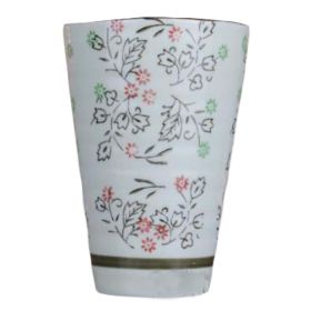 Chinese Style Ceramic Cocktail Cup Blue and White Porcelain Vintage Wine Cup Summer Drinks Glass, Flower, 230ml