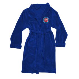 Cubs OFFICIAL MLB Men's L/XL Silk Touch Bath Robe; 26" x 47"