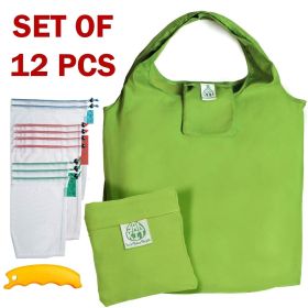 Reusable Grocery Shopping Tote Bag Fruit Veg Mesh Produce Bags With Drawstring