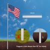 30ft Sectional Al Flag Pole w/US Flag Ball