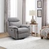 Electric Power Swivel Glider Rocker Recliner Chair with USB Charge Port - Light Grey