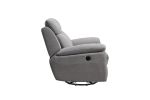 Electric Power Swivel Glider Rocker Recliner Chair with USB Charge Port - Light Grey