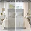 3 Piece Reversible Scalloped Edge Quilt Set