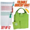 Reusable Grocery Shopping Tote Bag Fruit Veg Mesh Produce Bags With Drawstring