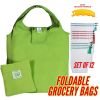 Reusable Grocery Shopping Tote Bag Fruit Veg Mesh Produce Bags With Drawstring