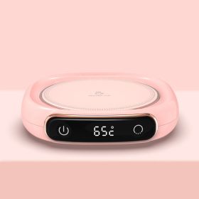 Milk Heating Insulation Base Desktop Digital Display Warming Pad (Option: M316 Pink)